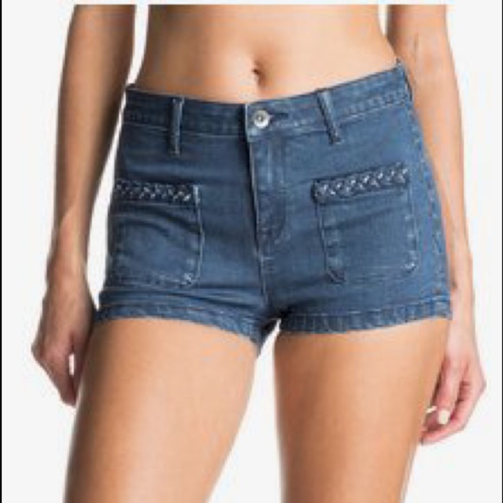 NWOT Roxy In My Head High Rise Denim Shorts 25 - Picture 3 of 10
